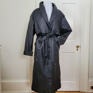Liz Baker Leather Trench Coat